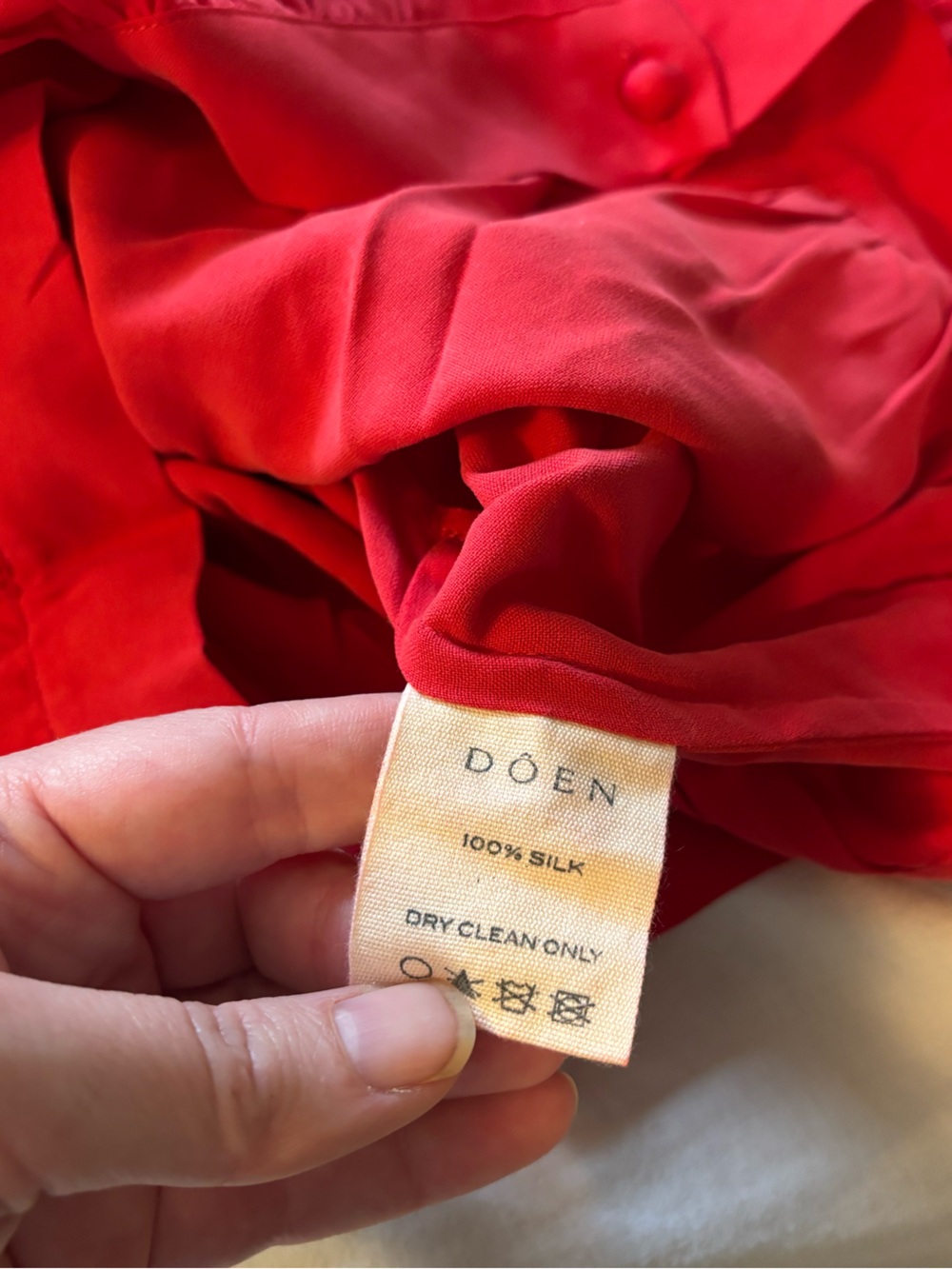 Doen Sparrow top in cerise - Picture 4 of 5